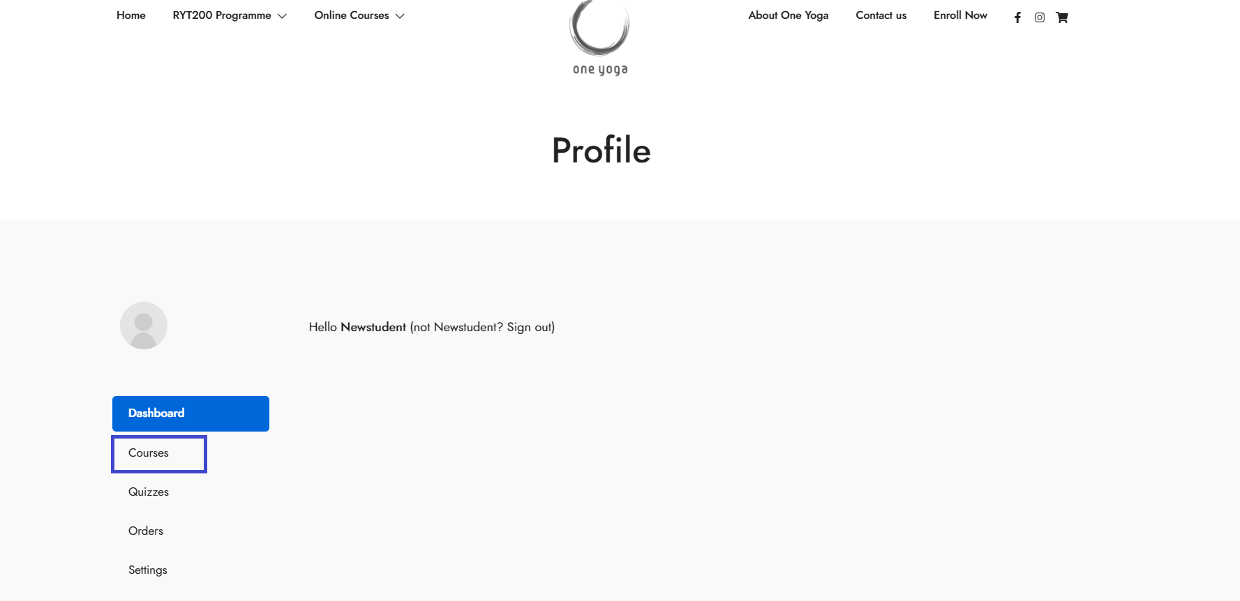 Online Course Accessing Courses